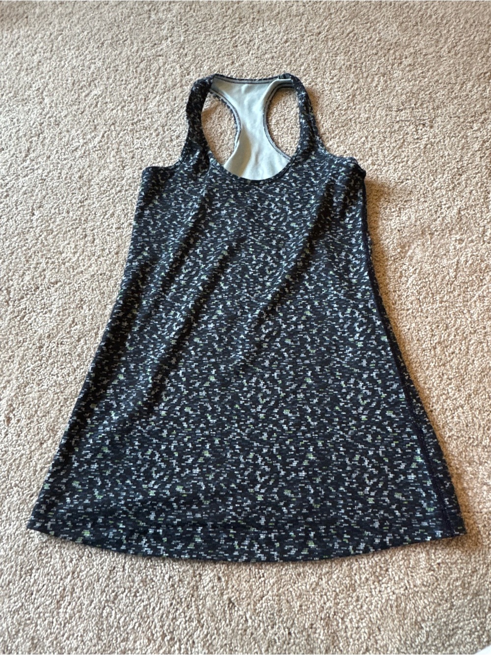 lululemon athletica Black Speckle Racerback Tank